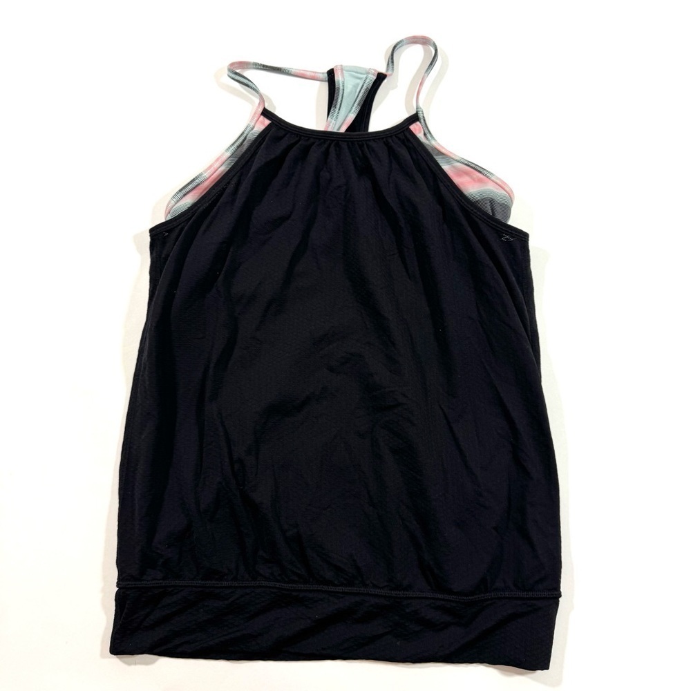 Ivivva Double Dutch Tank Top Black Multi Stripe Size 14